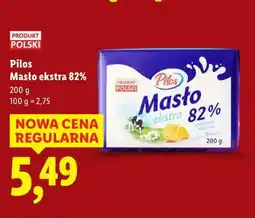 Lidl Pilos Masło ekstra 82% oferta