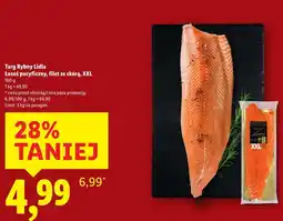 Lidl Targ Rybny Lidla Łosoś pacyficzny, filet ze skórą, XXL oferta