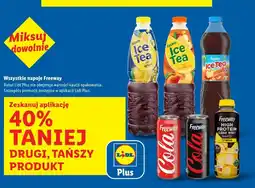 Lidl Freeway Ice Tea Lemon / Peach / Zero / Cola / Cola Zero / High Protein Clear Whey Napój Cytryna oferta