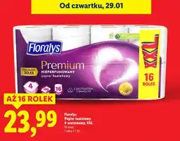 Lidl Floralys Papier toaletowy 4-warstwowy, XXL (16 rolek) oferta