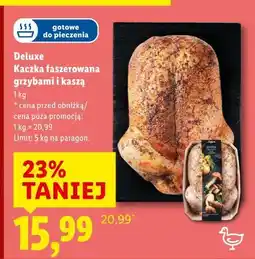 Lidl Deluxe Kaczka faszerowana grzybami i kaszą oferta