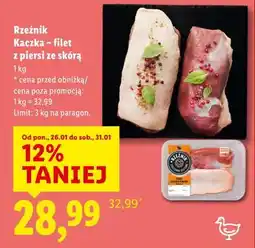Lidl Rzeźnik Kaczka – filet z piersi ze skórą oferta