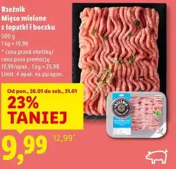 Lidl Rzeźnik Mięso mielone z łopatki i boczku oferta