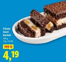 Lidl Ciasto maxi karmel oferta