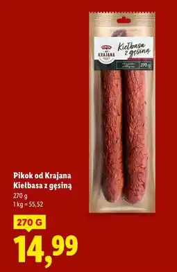 Lidl Pikok od Krajana Kiełbasa z gęsiną oferta