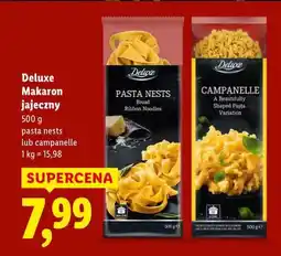 Lidl Deluxe Makaron jajeczny (pasta nests lub campanelle) oferta