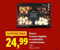 Lidl Deluxe Prażone migdały w czekoladzie z mieloną kawą oferta