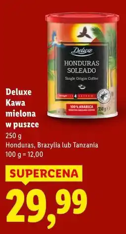 Lidl Deluxe Kawa mielona w puszce oferta