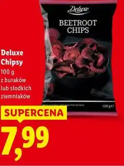 Lidl Deluxe Chipsy z buraków lub słodkich ziemniaków oferta