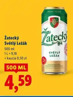 Lidl Žatecký Světlý Ležák oferta