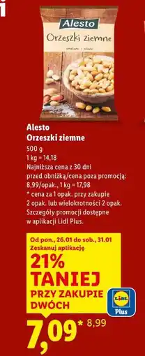 Lidl Alesto Orzeszki ziemne oferta
