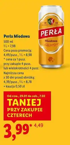 Lidl Perła Miodowa oferta