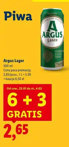 Lidl Argus Lager oferta