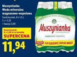 Lidl Muszynianka Woda mineralna magnezowo-wapniowa (6 x 1,5L) oferta
