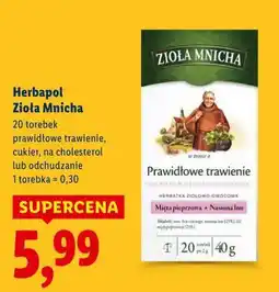 Lidl Herbapol Zioła Mnicha oferta