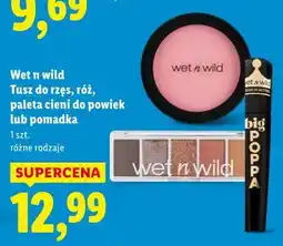 Lidl Wet n wild Tusz do rzęs, róż, paleta cieni do powiek lub pomadka 1 szt oferta