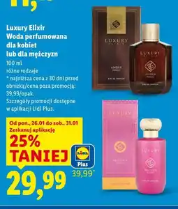 Lidl Luxury Elixir Woda perfumowana dla kobiet lub dla mężczyzn oferta