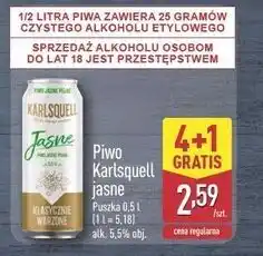 ALDI KARLSQUELL Piwo Karlsquell jasne oferta