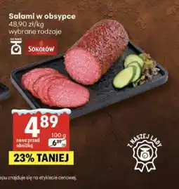 Delikatesy Centrum Salami w obsypce Sokołów oferta