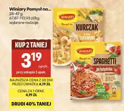 Delikatesy Centrum Winiary Pomysł na oferta