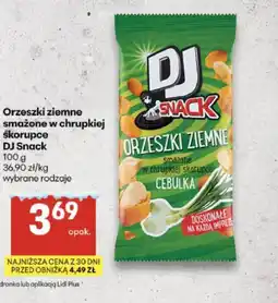 Delikatesy Centrum Orzeszki ziemne smażone w chrupkiej skorupce DJ Snack (cebula) oferta