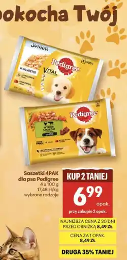 Delikatesy Centrum Saszetki 4PAK dla psa Pedigree oferta