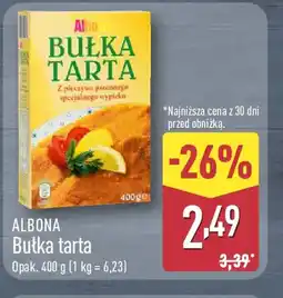 ALDI Albona Bułka tarta oferta