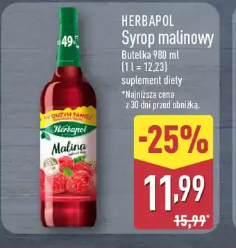 ALDI Herbapol Syrop malinowy oferta