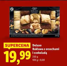 Lidl Baklawa Deluxe Baklawa z orzechami i czekoladą oferta