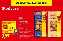 Lidl Ciastka Kruche z nadzieniem XXL wieloowocowe oferta