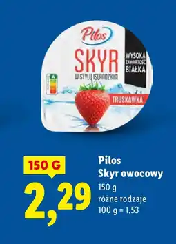 Lidl Skyr owocowy Pilos oferta