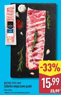 ALDI Żeberka wieprzowe Mięsne Specjały oferta