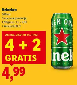 Lidl Piwo Heineken oferta