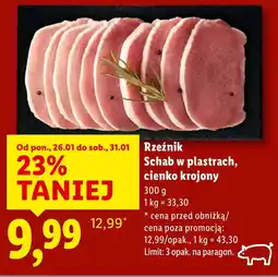 Lidl Schab w plastrach Rzeźnik oferta