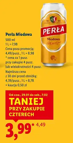Lidl Piwo Perła oferta