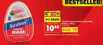 Biedronka Szynka Krakus oferta