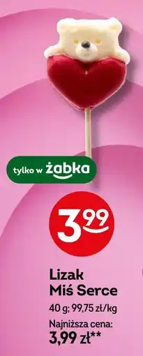 Żabka Lizak Miś Serce oferta