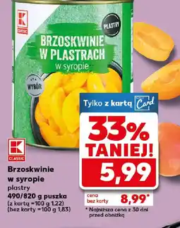 Kaufland K Classic Brzoskwinie w plastrach oferta