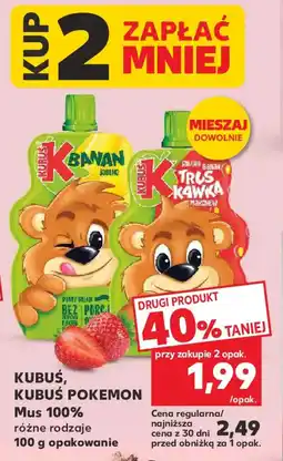 Kaufland Kubuś Mus 100% oferta