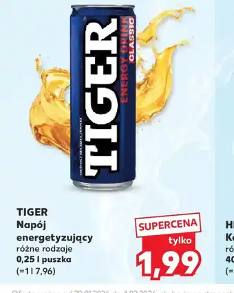 Kaufland Napój energetyzujący Tiger oferta