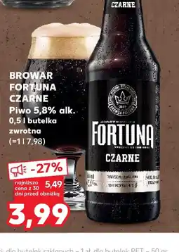 Kaufland Browar Fortuna Czarne Piwo oferta