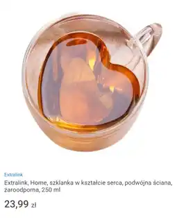 Smyk Extralink, Home, szklanka w kształcie serca, podwójna ścianka, żaroodporna oferta