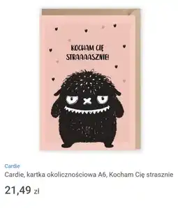 Smyk Cardie, kartka okolicznościowa A6, Kocham Cię strasznie oferta