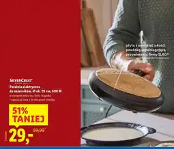 Lidl Patelnia elektryczna do naleśników 600 w Silvercrest oferta