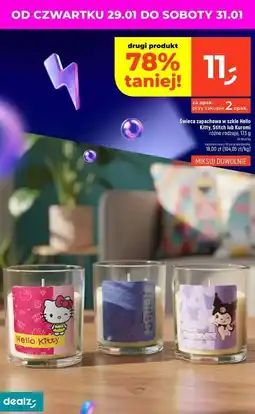 Dealz Świeca zapachowa w szkle kuromi oferta