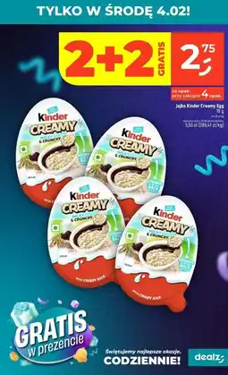 Dealz Jajko niespodzianka Kinder Creamy oferta