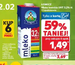 Kaufland Lowicz Mleko łowickie UHT oferta