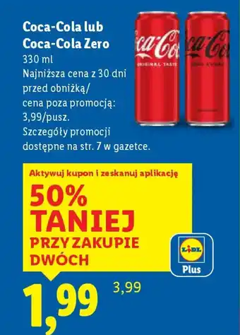 Coca-Cola lub Coca-Cola Zero