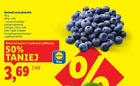 Lidl Borówki amerykańskie oferta