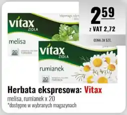 Eurocash Herbata ekspresowa: Vitax oferta